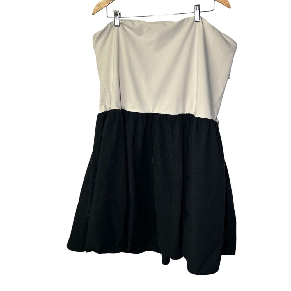 J.Crew Strapless Colorblock Midi Mixy Dress 2X
